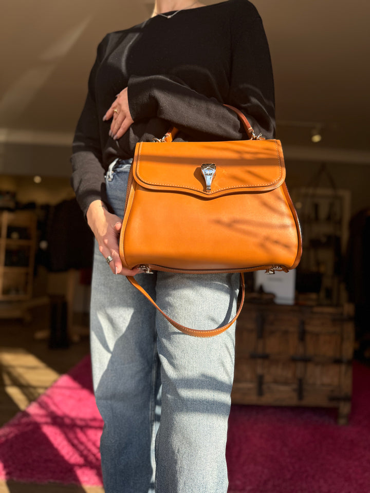 Barry Kieselstein-Cord Leather Large Trophy Alligator Top Handle