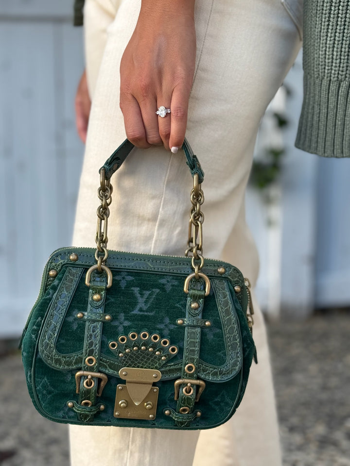 Louis Vuitton Limited Edition Monogram Velours Alligator Gracie PM