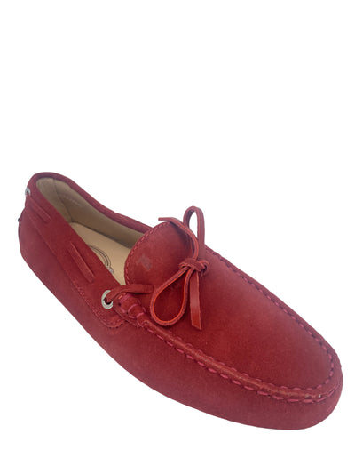 Tods Red Suede Drivers size 7 1/2-Consigned Designs