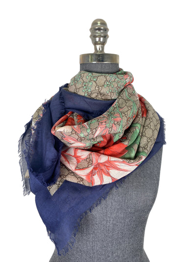 Gucci Floral Scarf-Consigned Designs
