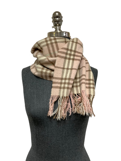 Burberry Pink Cashmere Scarf-Consigned Designs