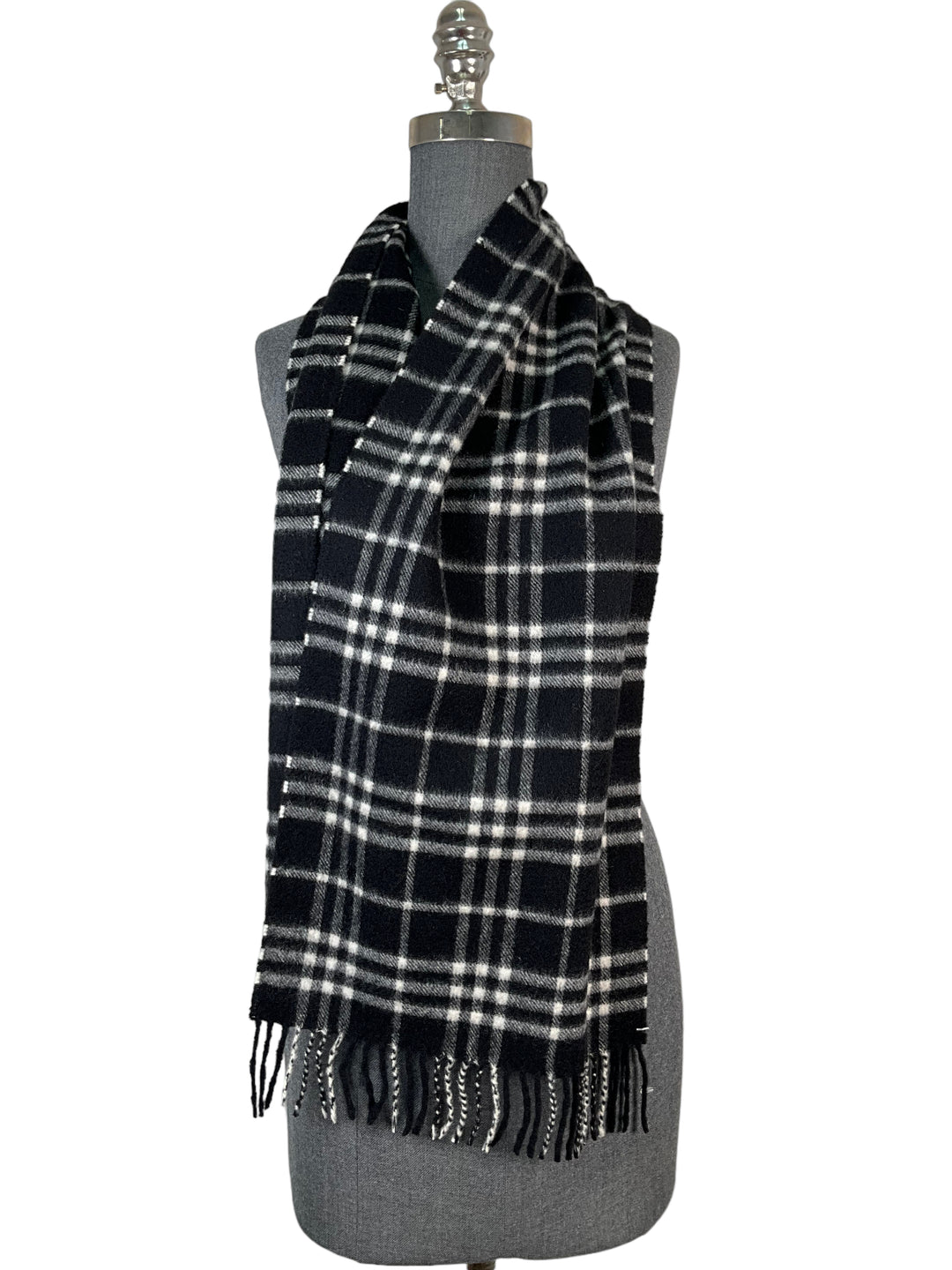 Burberry Classic Black Check Scarf - Consigned Designs