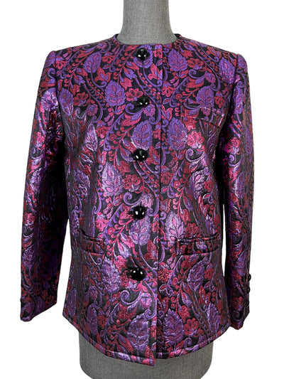 Vintage Yves Saint Laurent Jacquard Jacket Size S-Consigned Designs