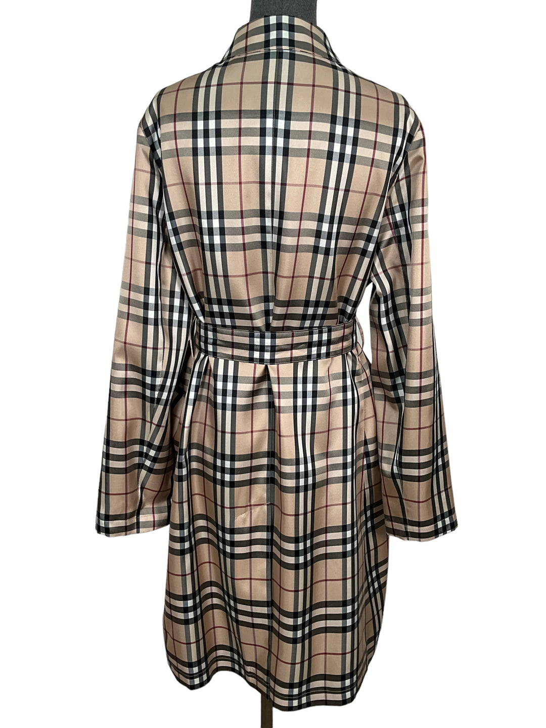 Burberry check-pattern Cotton Trench Coat | Brown | FARFETCH