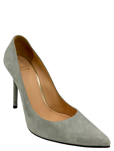 Stuart Weitzman Gray Suede Pumps Size 7-Consigned Designs