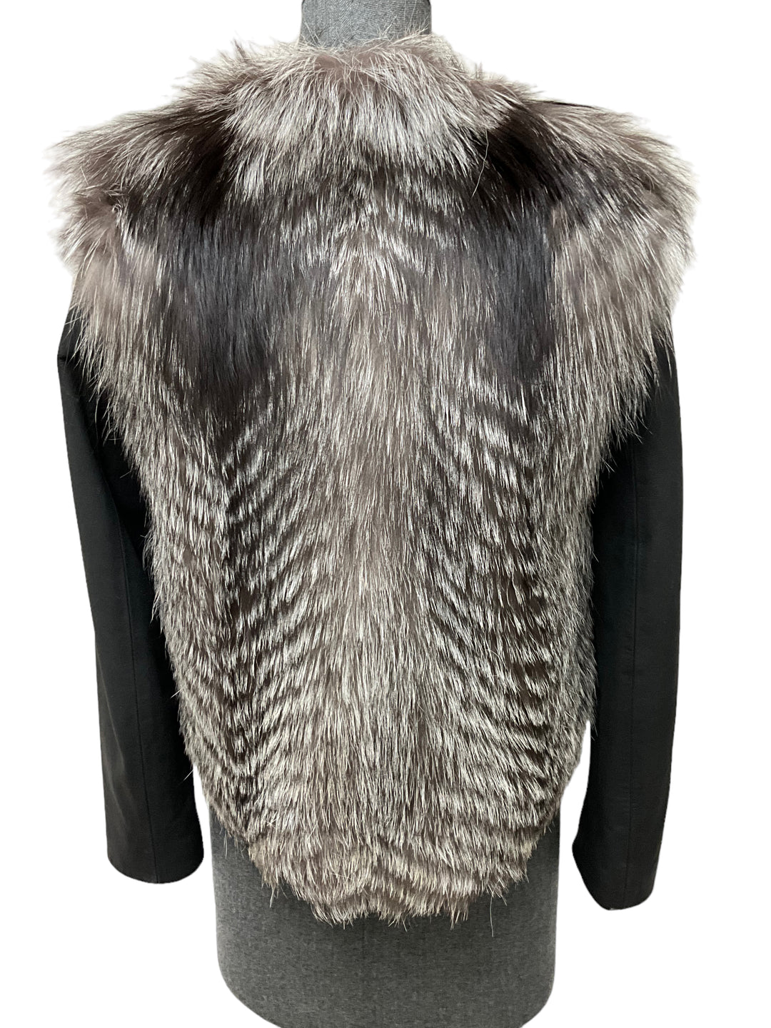 Vince Silver Fox Lamb Leather Jacket Size XS - Consigned Designs