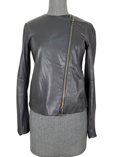 Vince Black Leather Jacket Size XS-Consigned Designs