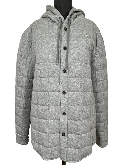 Vince Gray Cotton Down Jacket Size L-Consigned Designs