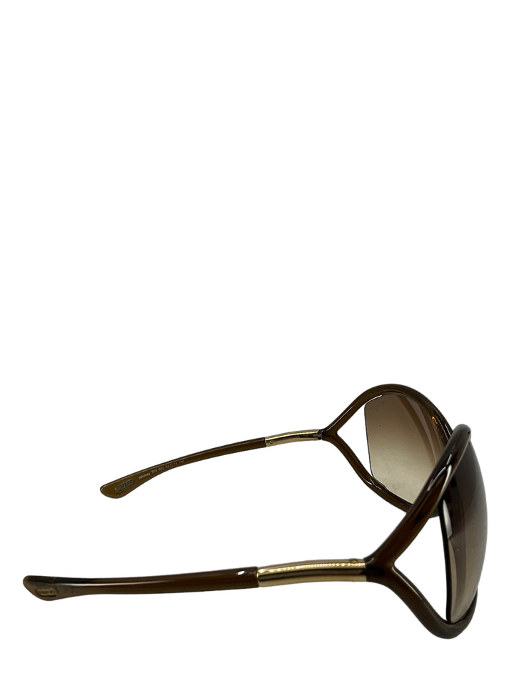 Tom Ford Whitney Brown Sunglasses - Consigned Designs