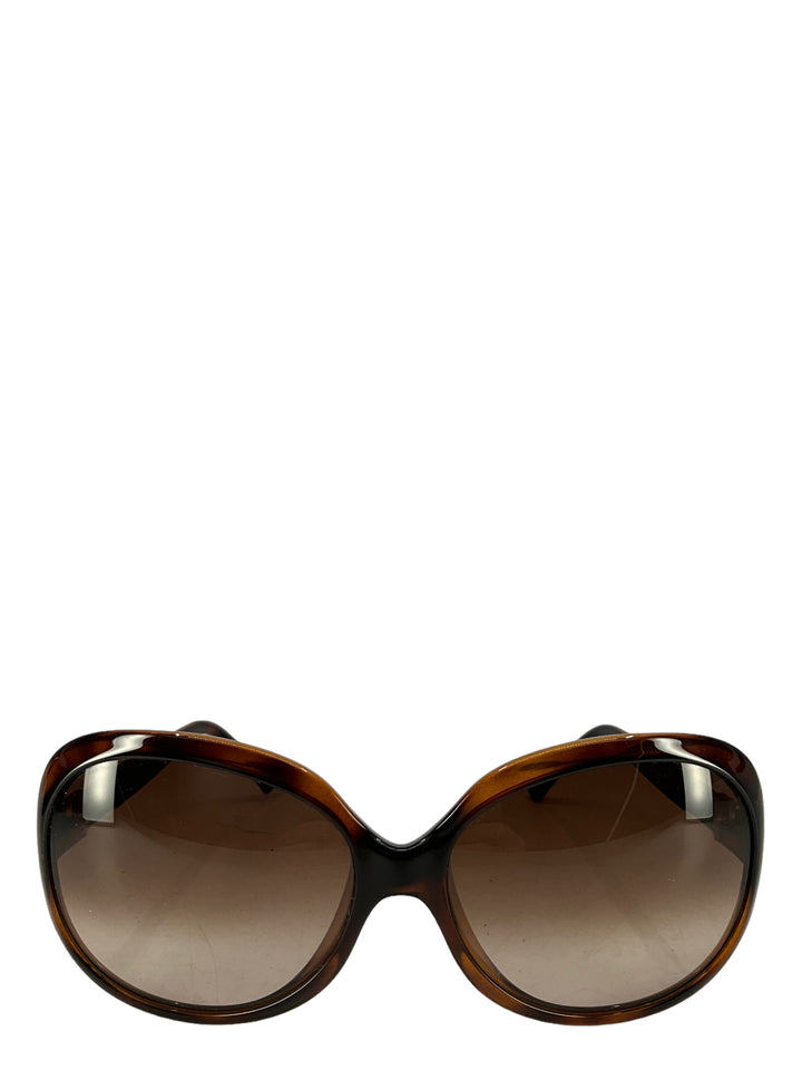 Fendi Brown And Leather Sunglasses - Consigned Designs display picture 3