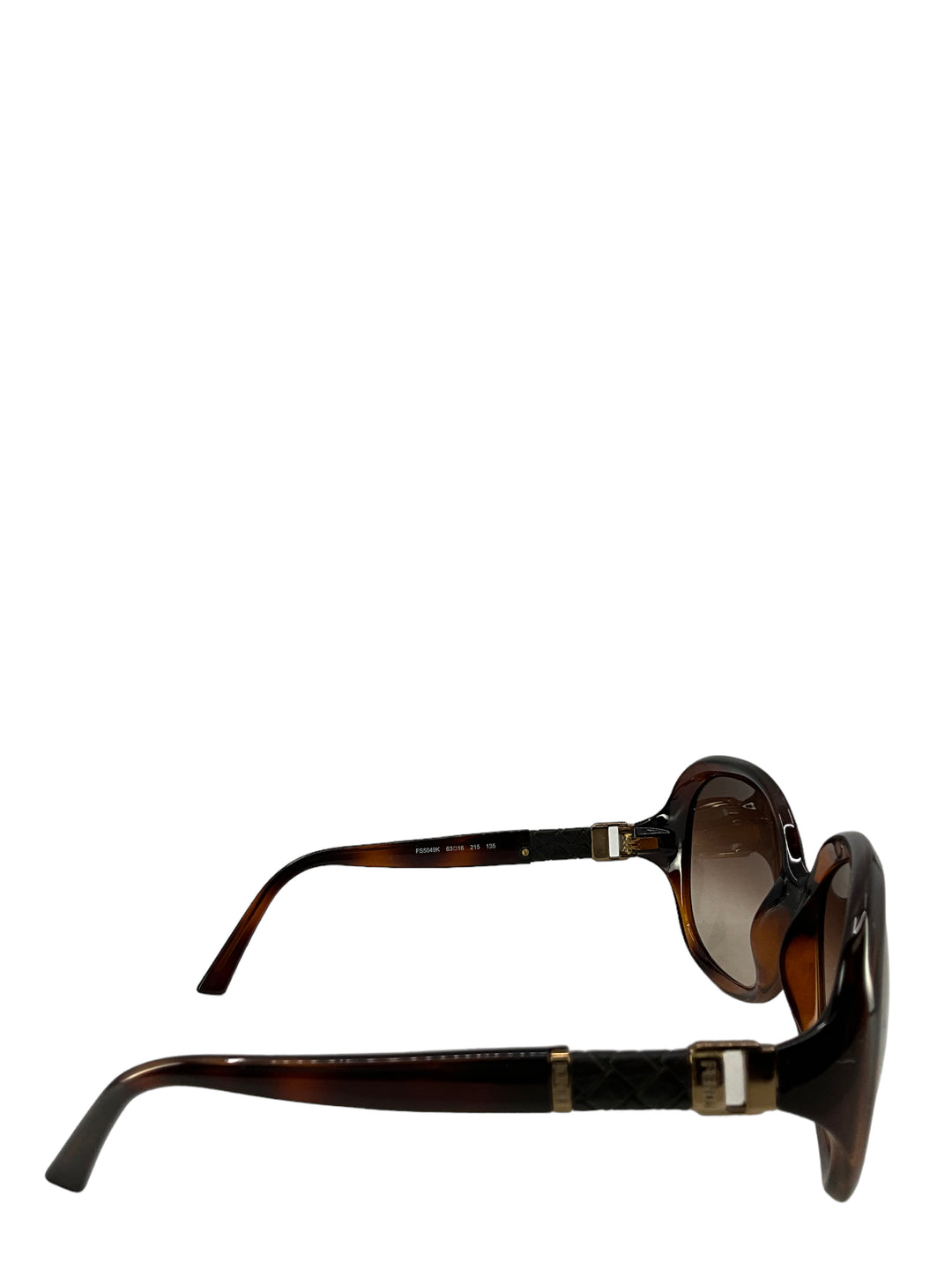 Fendi Brown And Leather Sunglasses - Consigned Designs display picture 3