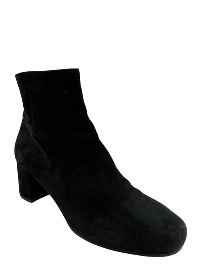 Prada Black Suede Booties Size 6.5-Consigned Designs