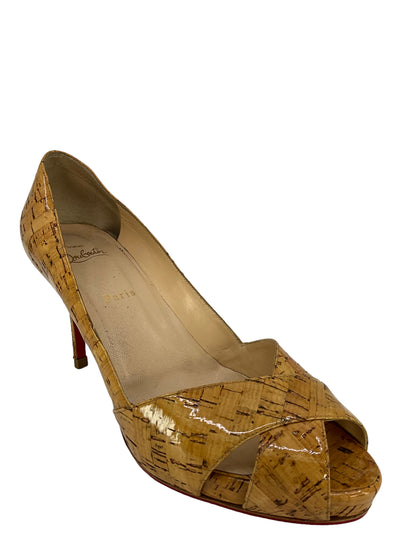 Christian Louboutin Cork Sandals Size 11-Consigned Designs