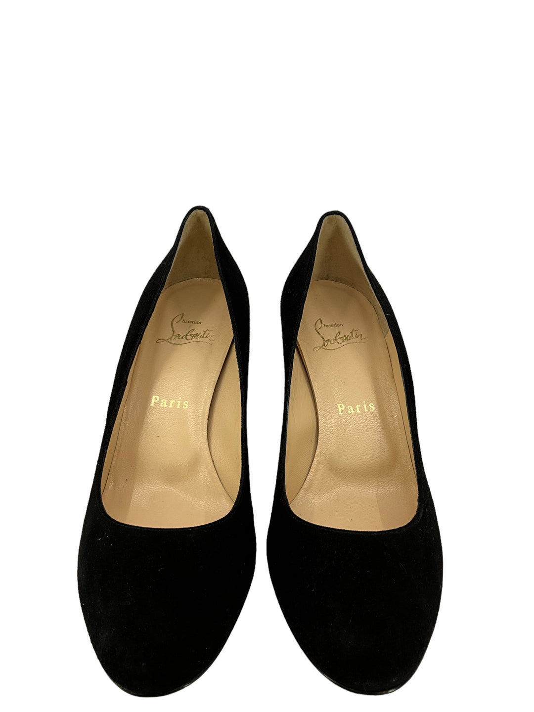 Christian Louboutin Black Suede Pumps 7.5 - Consigned Designs