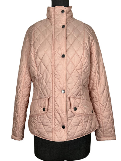 Barbour Pink Quilted Down Jacket Size M-Consigned Designs