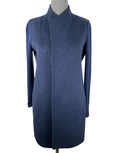 Kinross Cashmere Navy Wool Coat Size XS-Consigned Designs