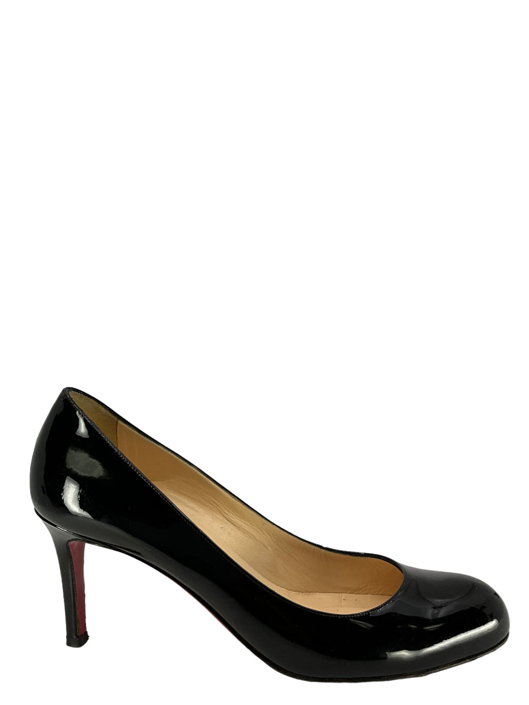 Christian Louboutin Black Patent Leather Pumps Size