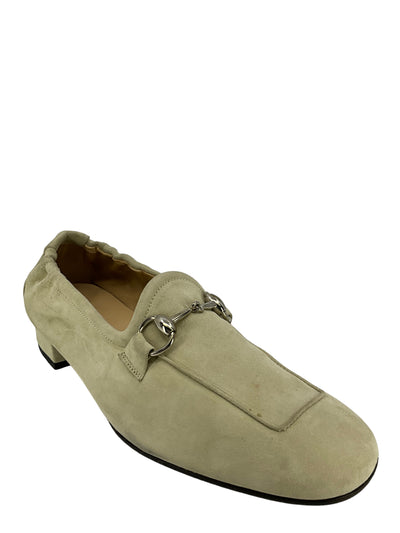 Gucci Beige Suede Loafers Size 8.5-Consigned Designs
