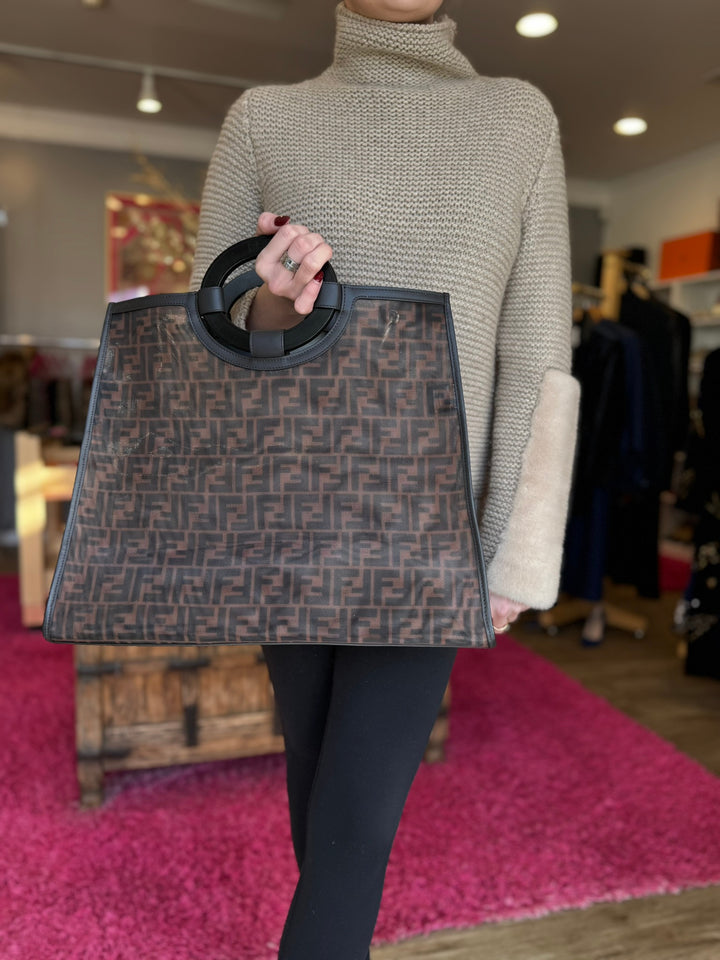トートバッグ Fendi Large Shopper Fendi Large tote bag dual handles | The Fashion Square