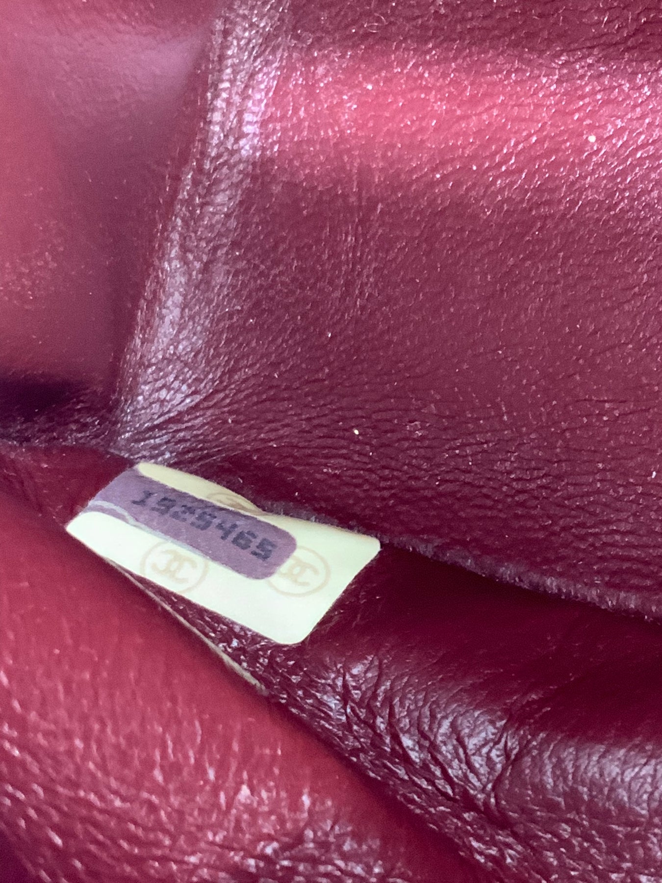 CHANEL Small Classic Double Flap Bag in Purple Lambskin