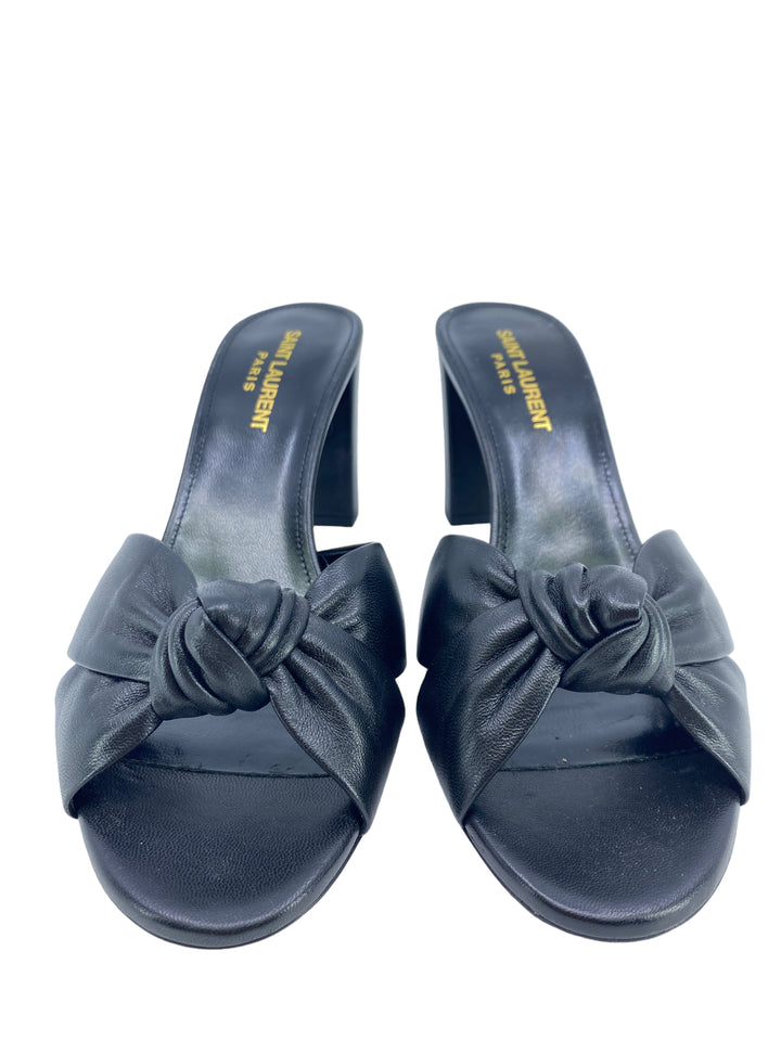 【関税&送料込】Saint Laurent Mule Saint Laurent Women's' Loafer Mules in Black | LN-CC®