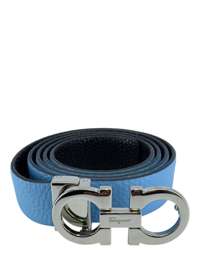 Salvatore Ferragamo Gancini Leather Reversible Belt Size L-Consigned Designs