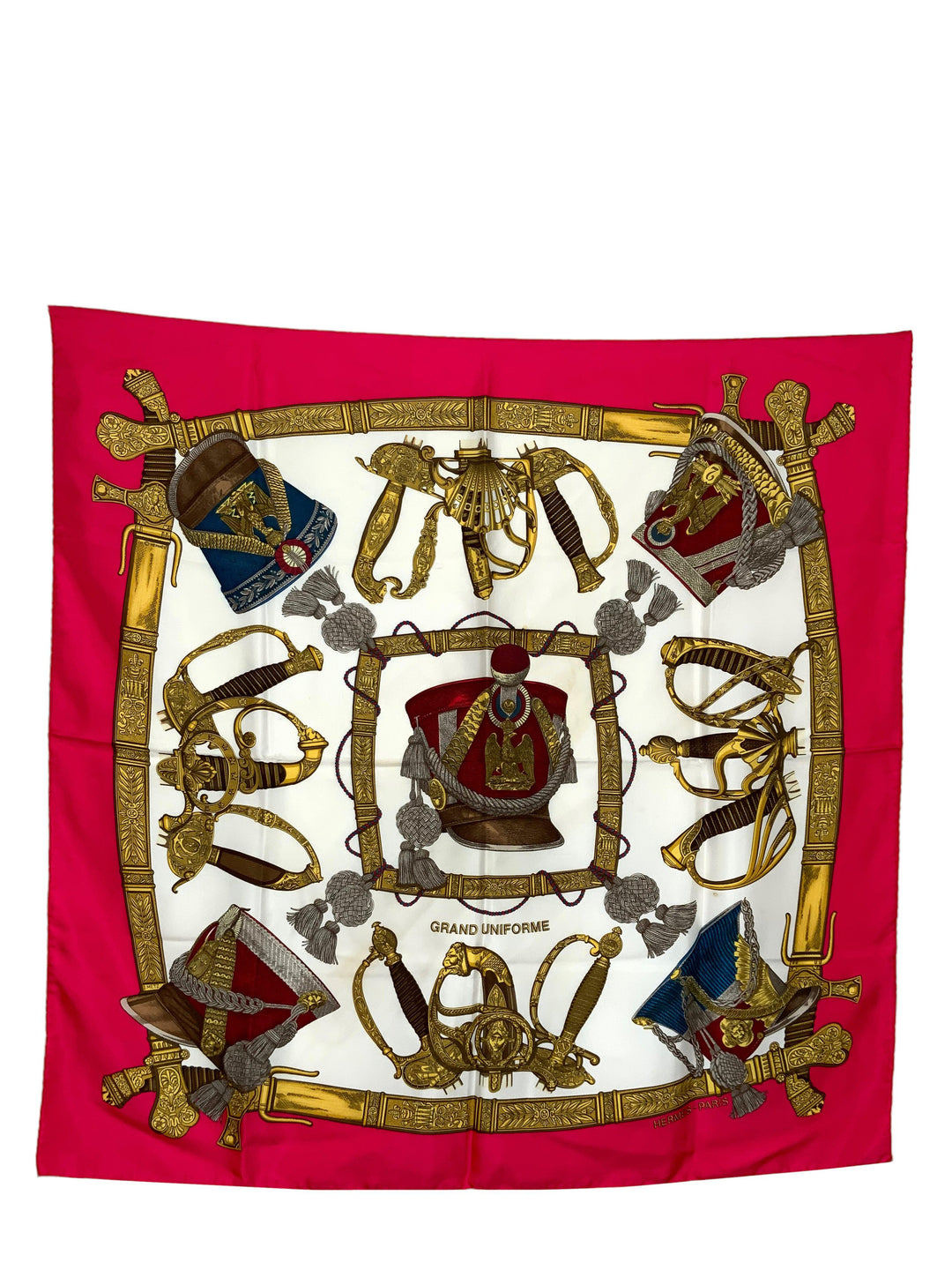 HERMES Grand Uniforme Silk Scarf 90 - Consigned Designs