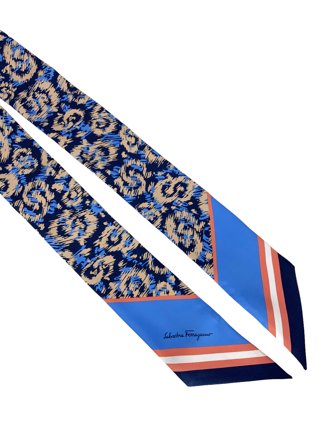 Salvatore Ferragamo Printed Twilly Band - Consigned Designs