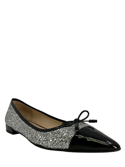 Prada Glitter Ballet Flats Size 9-Consigned Designs