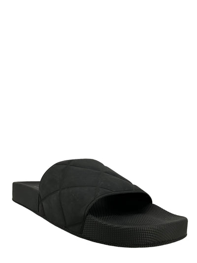 Bottega Veneta Black Rubber Slider Sandals Size 8-Consigned Designs
