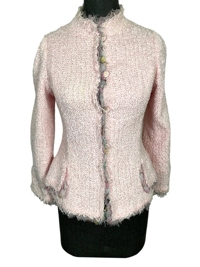 CHANEL 04C Textured Tweed Jacket Size XS-Consigned Designs