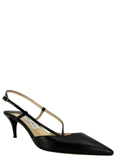 Jimmy Choo Leather Point Toe Slingback Pumps Size 10-Consigned Designs