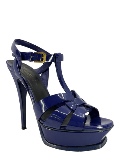 Yves Saint Laurent Tribute Leather Stiletto Sandals Size 6.5-Consigned Designs