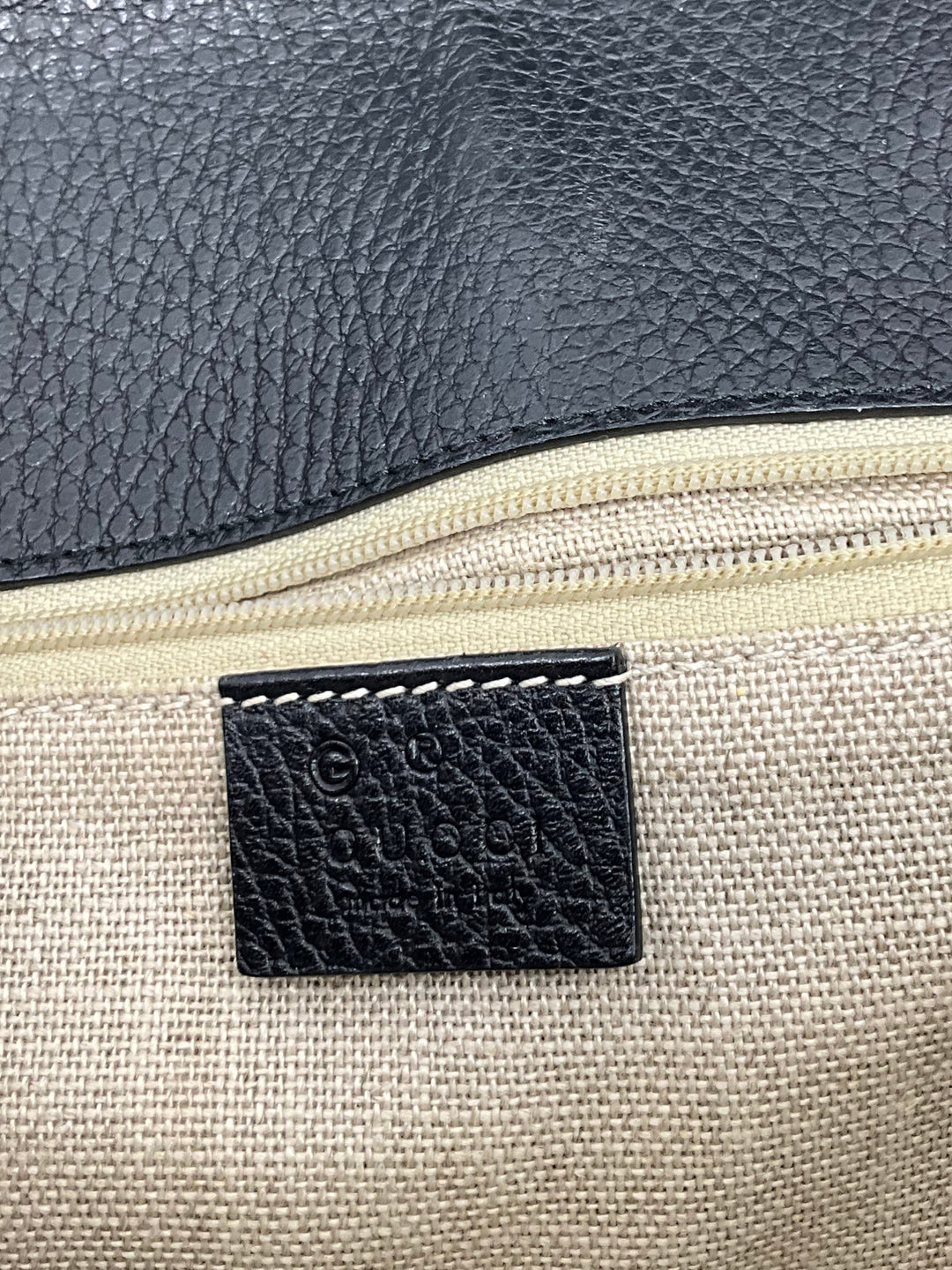 Gucci Medium Dollar Leather Interlocking GG Bag - Consigned