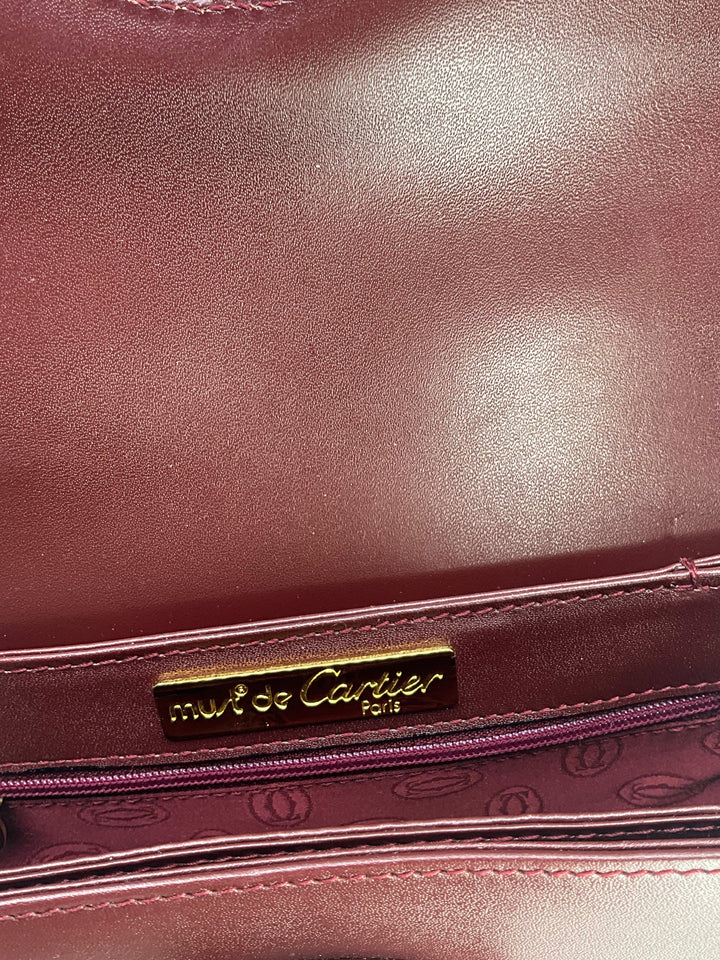 Cartier Must Line Turn-Lock Leather Shoulder Bag - Consigned Designs
