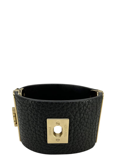 CHANEL 17P Calfskin Logo Wrap Cuff Bracelet-Consigned Designs