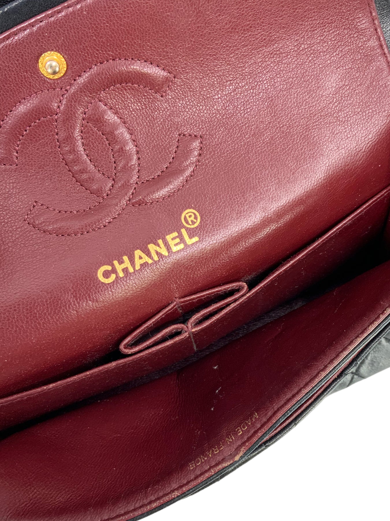 Chanel Vintage Double Sided Flap Bag Quilted Lambskin Small at 1stDibs