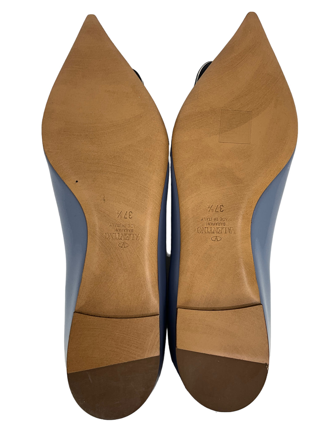 フラットシューズ VALENTINO GARAVANI Woman Flat shoes Gnawed Blue 6W2S0LJ8DXK Valentino Garavani Rockstud Ballet Flat Pointed Toe Navy