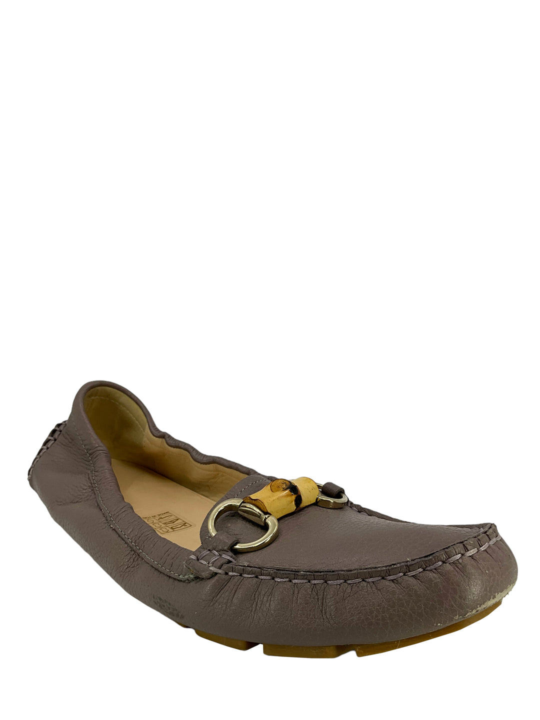 Gucci Bamboo Horsebit Leather Driver Loafers Size 6 Consigned Designs