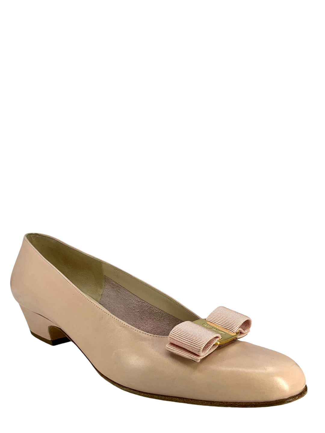 Salvatore Ferragamo Vara Bow Leather Pumps Size 9.5