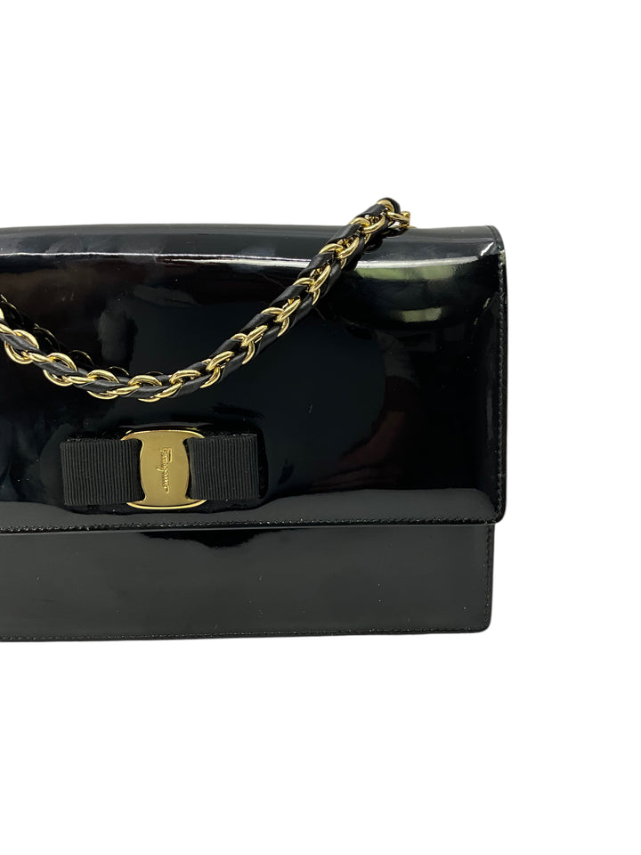 Salvatore Ferragamo VARA バックストラップ革（黒） Salvatore Ferragamo(サルヴァトーレフェラガモ) Vara Ribbon