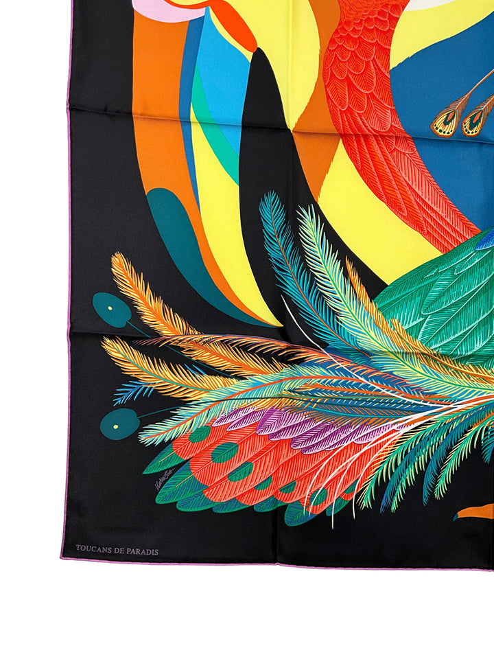 HERMES Toucans de Paradis scarf 90 NEW - Consigned Designs