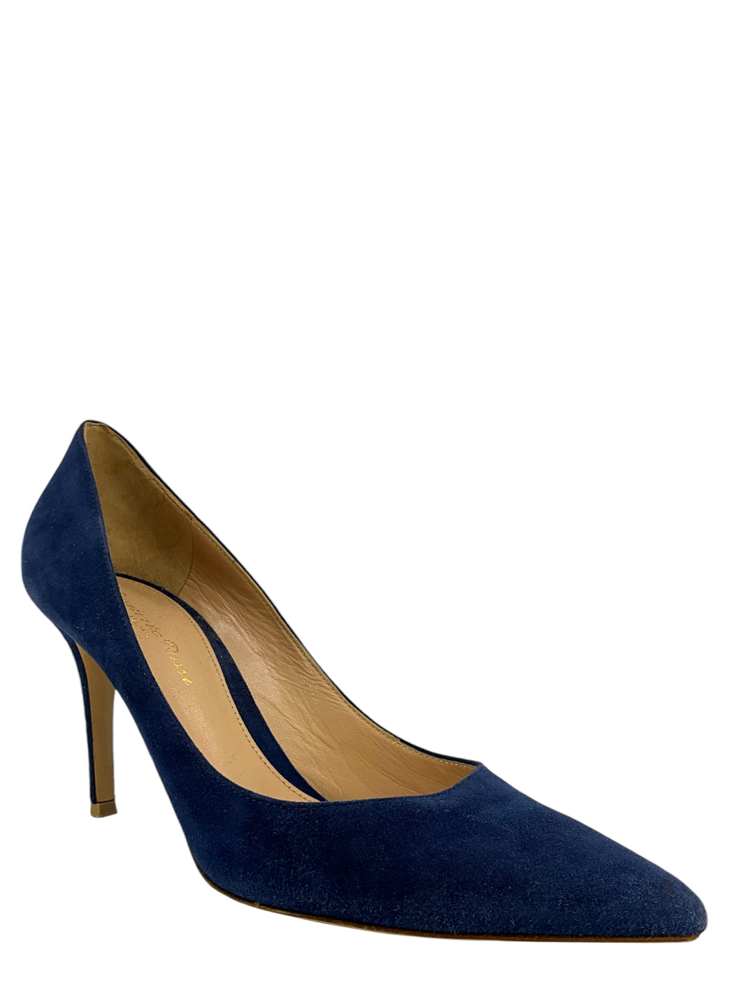Gianvito Rossi Suede Point Toe Pumps Size 7.5 - Consigned Designs
