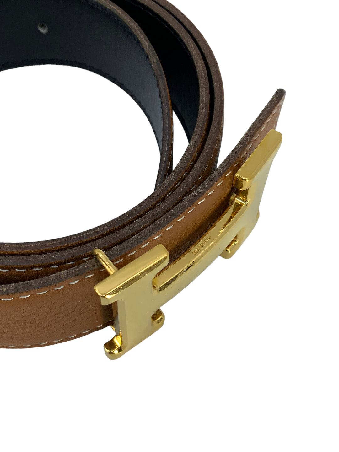 Hermes Leather Reversible Constance H Belt 32mm - Consigned Designs