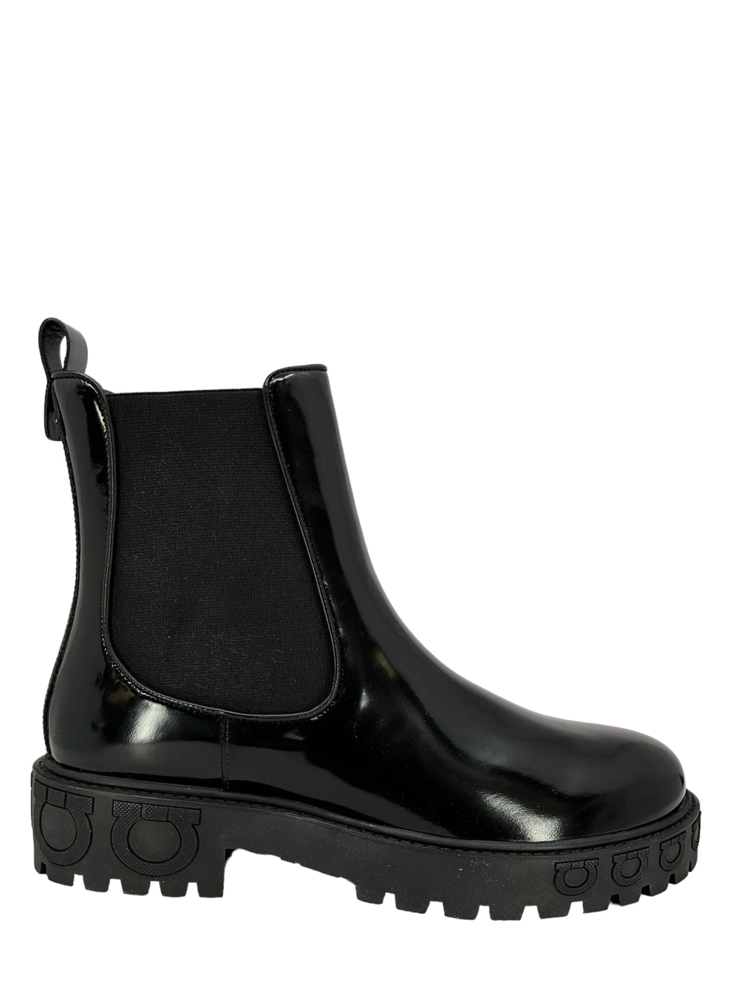 SALVATORE FERRAGAMO Gancini Sole Chelsea Boots Size 9  display picture 3