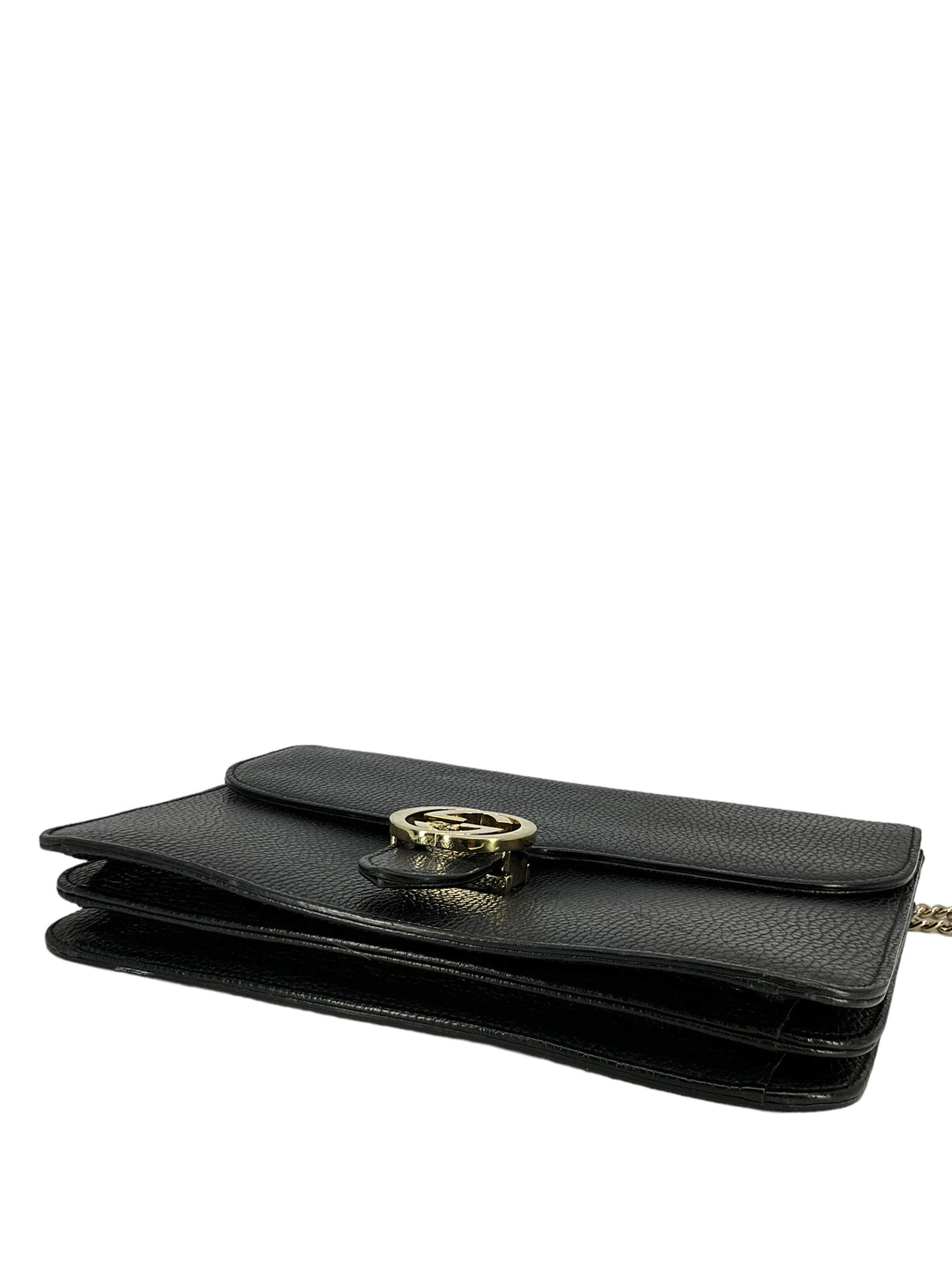 Gucci Medium Dollar Leather Interlocking GG Bag - Consigned Designs