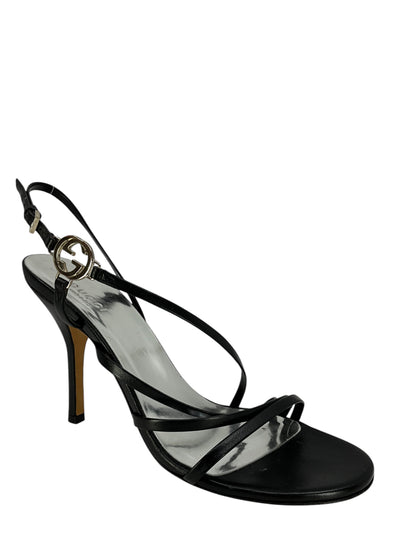 GUCCI Interlocking GG Logo Strappy Sandals Size 7-Consigned Designs