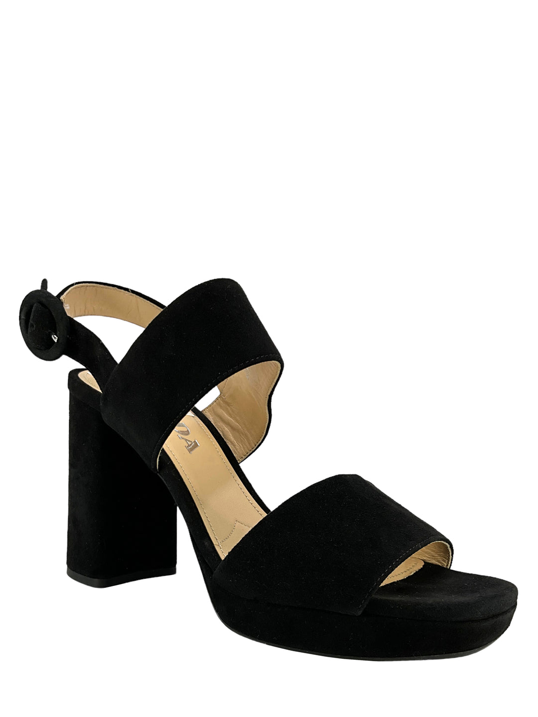 PRADA Suede Ankle Strap Platform Sandals Size 6 - Consigned Designs