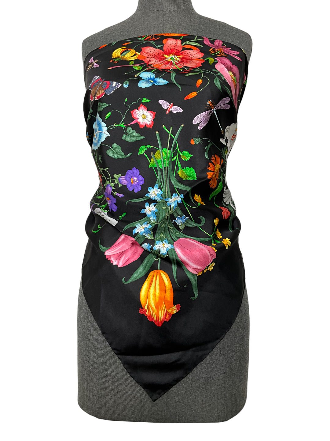 Gucci Josephine Floral Print Silk Scarf - Consigned Designs