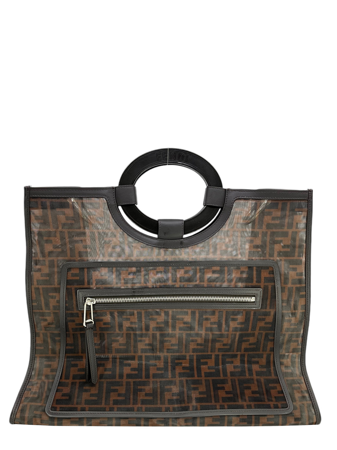 FENDI zucca柄 カットソー FENDI Vintage FF Logo Zucca Monogram T